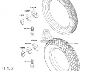 TIRES - EX250F19 NINJA 250R 2005 USA CALIFORNIA