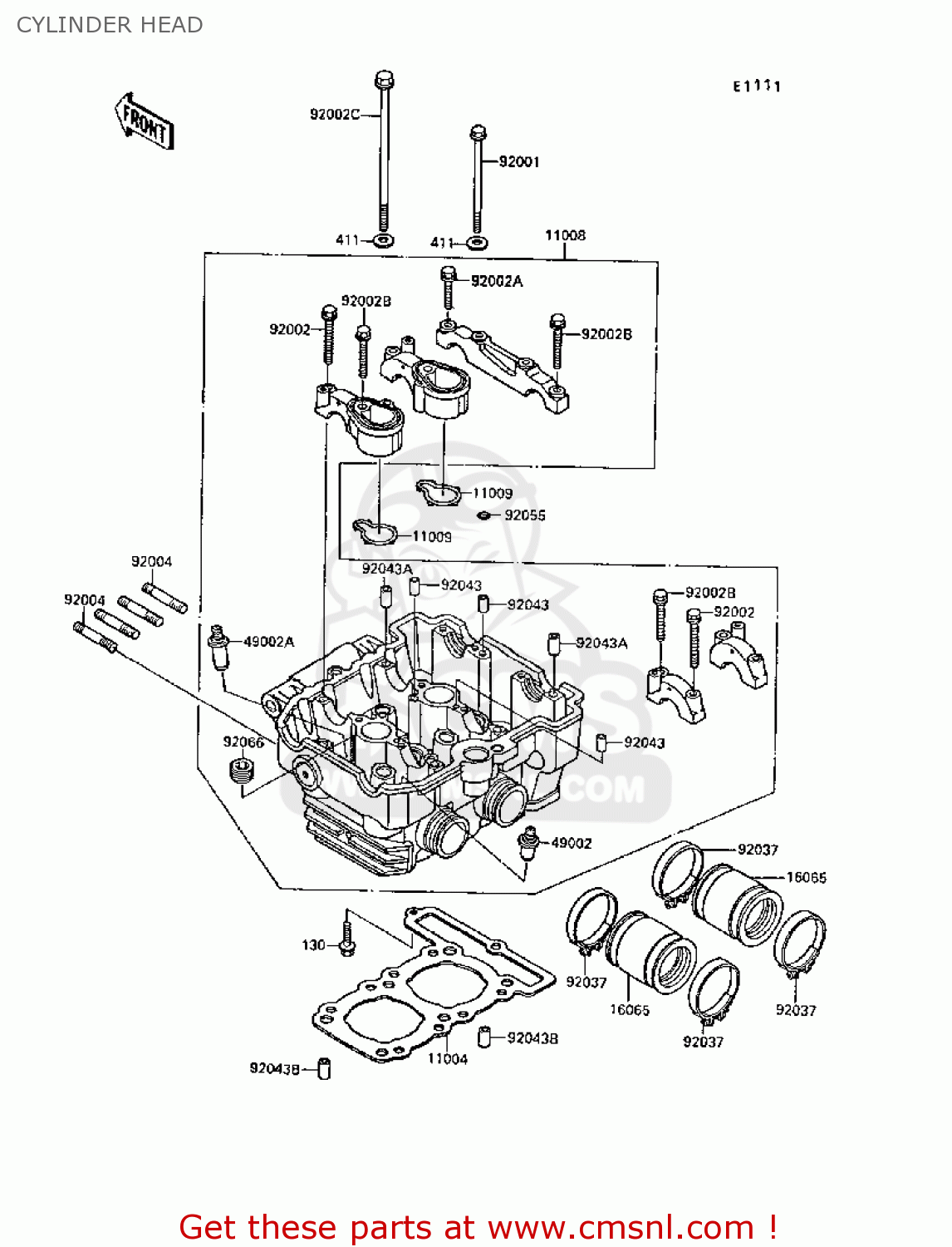 CYLINDER HEAD EX250F2 GPX250R 1988 UNITED KINGDOM
