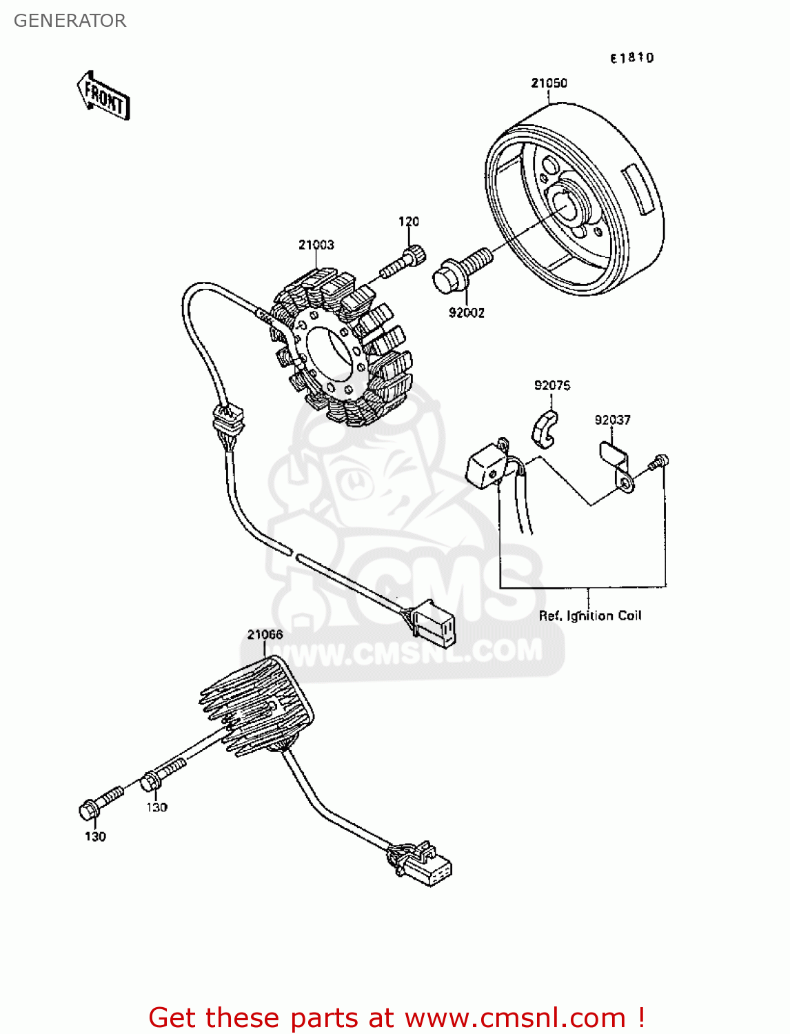 GENERATOR EX250F2 GPX250R 1988 UNITED KINGDOM