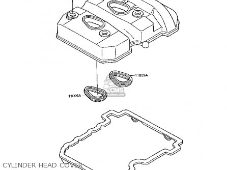 CYLINDER HEAD COVER - EX250F2 GPX250R 1988 UNITED KINGDOM