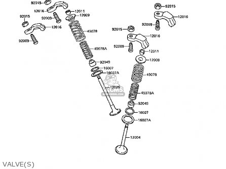 VALVE(S) - EX250F2 GPX250R 1988 UNITED KINGDOM