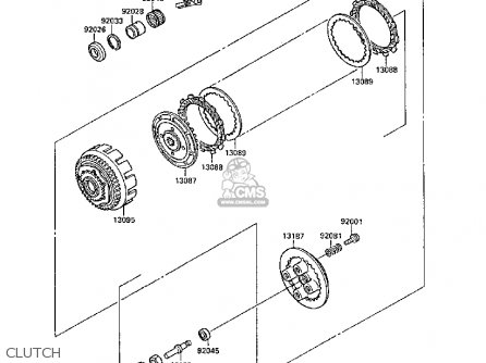 CLUTCH - EX250F2 GPX250R 1988 UNITED KINGDOM