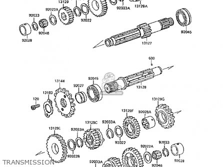 TRANSMISSION - EX250F2 GPX250R 1988 UNITED KINGDOM