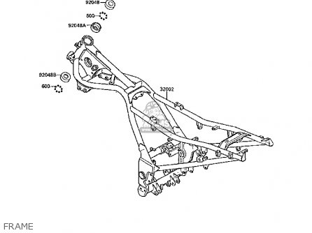 FRAME - EX250F2 GPX250R 1988 UNITED KINGDOM