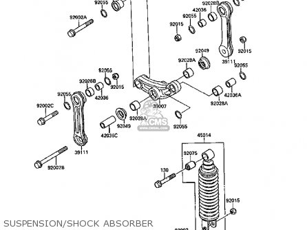 SUSPENSION/SHOCK ABSORBER - EX250F2 GPX250R 1988 UNITED KINGDOM