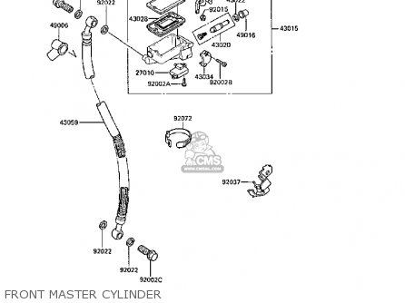 FRONT MASTER CYLINDER - EX250F2 GPX250R 1988 UNITED KINGDOM