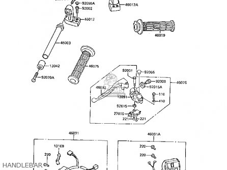 HANDLEBAR - EX250F2 GPX250R 1988 UNITED KINGDOM