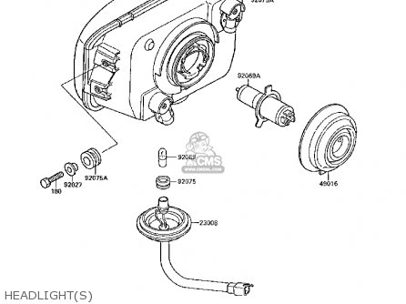 HEADLIGHT(S) - EX250F2 GPX250R 1988 UNITED KINGDOM