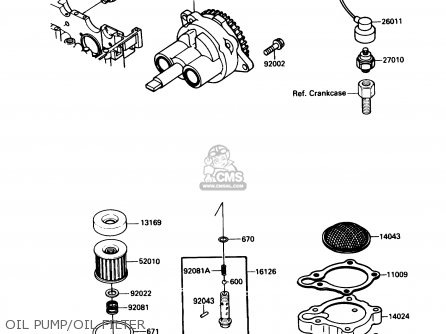 OIL PUMP/OIL FILTER - EX250F2 NINJA 250R 1988 USA CALIFORNIA CANADA