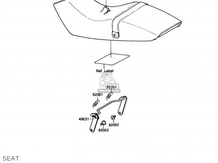 SEAT - EX250F2 NINJA 250R 1988 USA CALIFORNIA CANADA