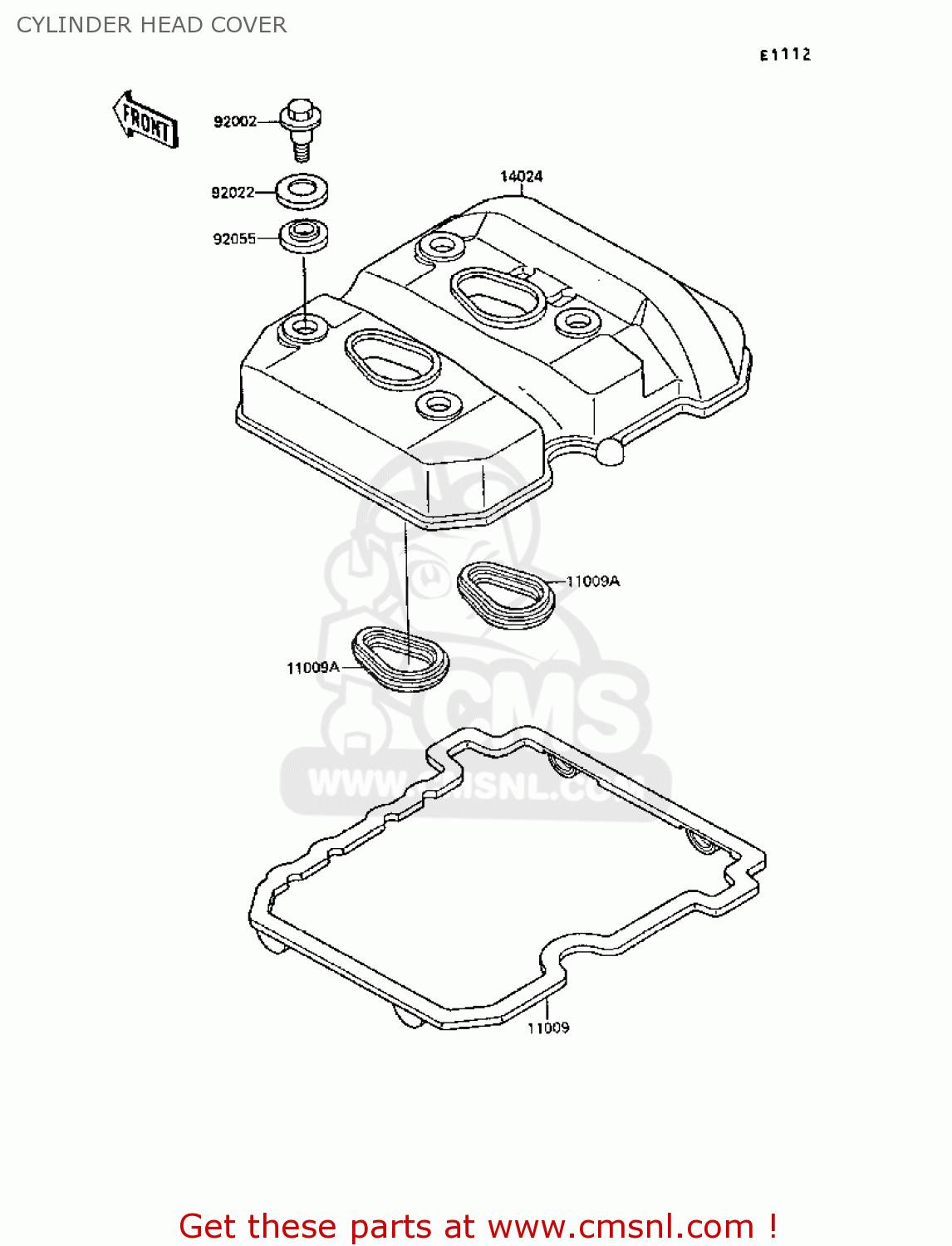 CYLINDER HEAD COVER EX250F3 GPX250R 1989 EUROPE UK