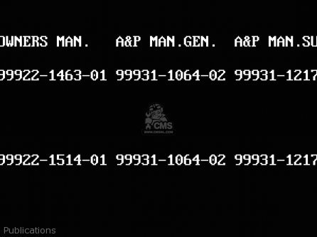 Publications - EX250F3 GPX250R 1989 EUROPE UK