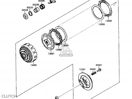 CLUTCH - EX250F3 NINJA 250R 1989 USA CALIFORNIA CANADA