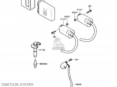 IGNITION SYSTEM - EX250F3 NINJA 250R 1989 USA CALIFORNIA CANADA