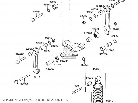 SUSPENSION/SHOCK ABSORBER - EX250F3 NINJA 250R 1989 USA CALIFORNIA CANADA