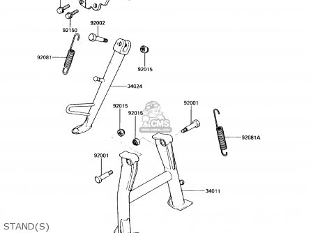 STAND(S) - EX250F3 NINJA 250R 1989 USA CALIFORNIA CANADA