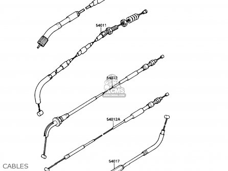 CABLES - EX250F3 NINJA 250R 1989 USA CALIFORNIA CANADA