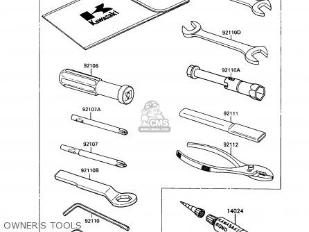 OWNER'S TOOLS - EX250F3 NINJA 250R 1989 USA CALIFORNIA CANADA