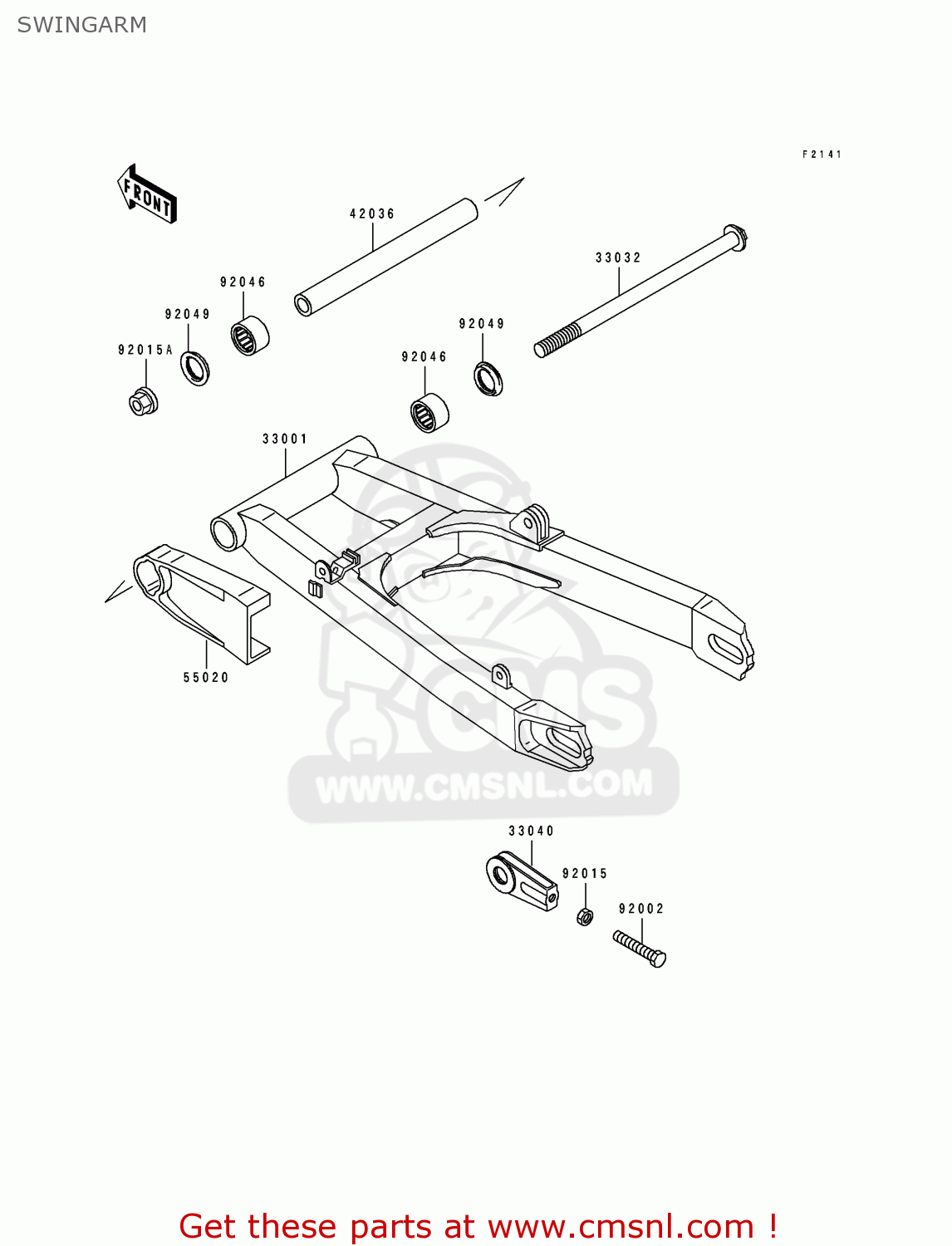 SWINGARM EX250F6 GPX250R 1992 EUROPE