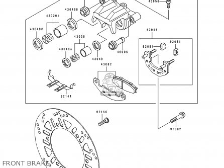 FRONT BRAKE - EX250F6 GPX250R 1992 EUROPE