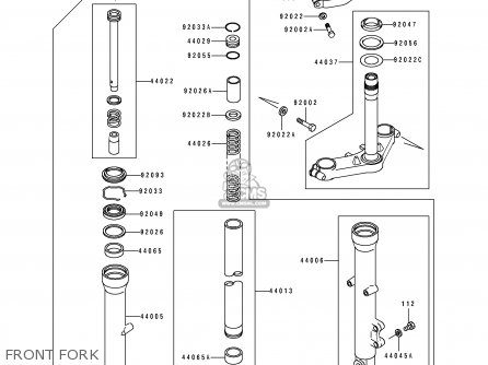 FRONT FORK - EX250F6 GPX250R 1992 EUROPE