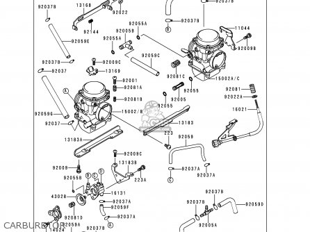 CARBURETOR - EX250F6 NINJA 250R 1992 USA CALIFORNIA CANADA
