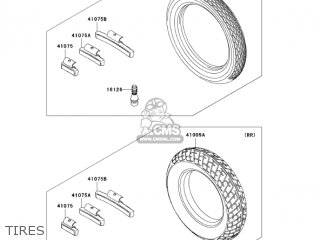 TIRES - EX250F6F NINJA 250R 2006 USA CALIFORNIA
