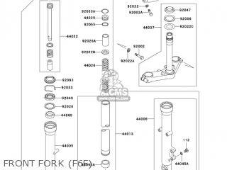 FRONT FORK (F6F) - EX250F6F NINJA 250R 2006 USA CALIFORNIA