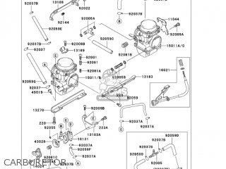 CARBURETOR - EX250F6F NINJA 250R 2006 USA CALIFORNIA