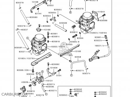 CARBURETOR - EX250F7 GPX250R 1993 UNITED KINGDOM