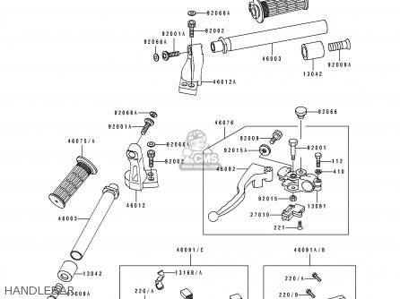 HANDLEBAR - EX250F7 GPX250R 1993 UNITED KINGDOM