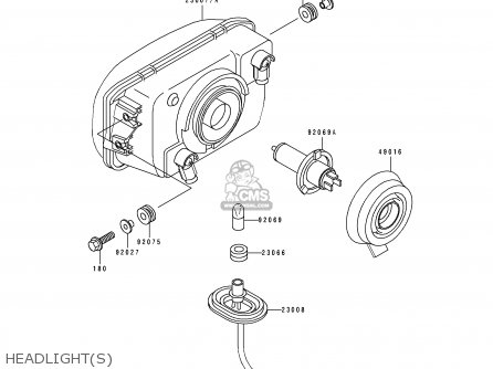 HEADLIGHT(S) - EX250F7 GPX250R 1993 UNITED KINGDOM