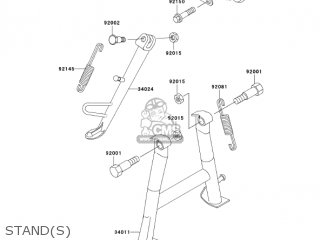 STAND(S) - EX250F7F NINJA 250R 2007 USA CALIFORNIA