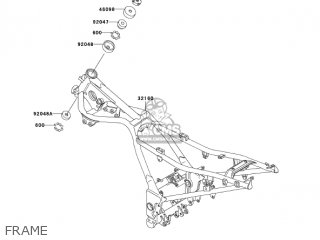 FRAME - EX250F7F NINJA 250R 2007 USA CALIFORNIA