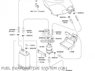 FUEL EVAPORATIVE SYSTEM (CA) - EX250F7F NINJA 250R 2007 USA CALIFORNIA