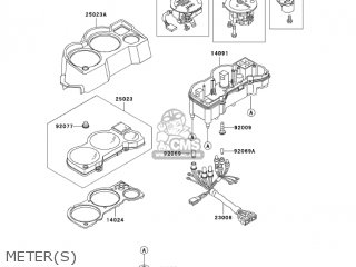 METER(S) - EX250F7F NINJA 250R 2007 USA CALIFORNIA