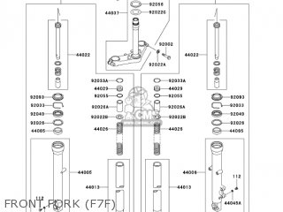 FRONT FORK (F7F) - EX250F7F NINJA 250R 2007 USA CALIFORNIA