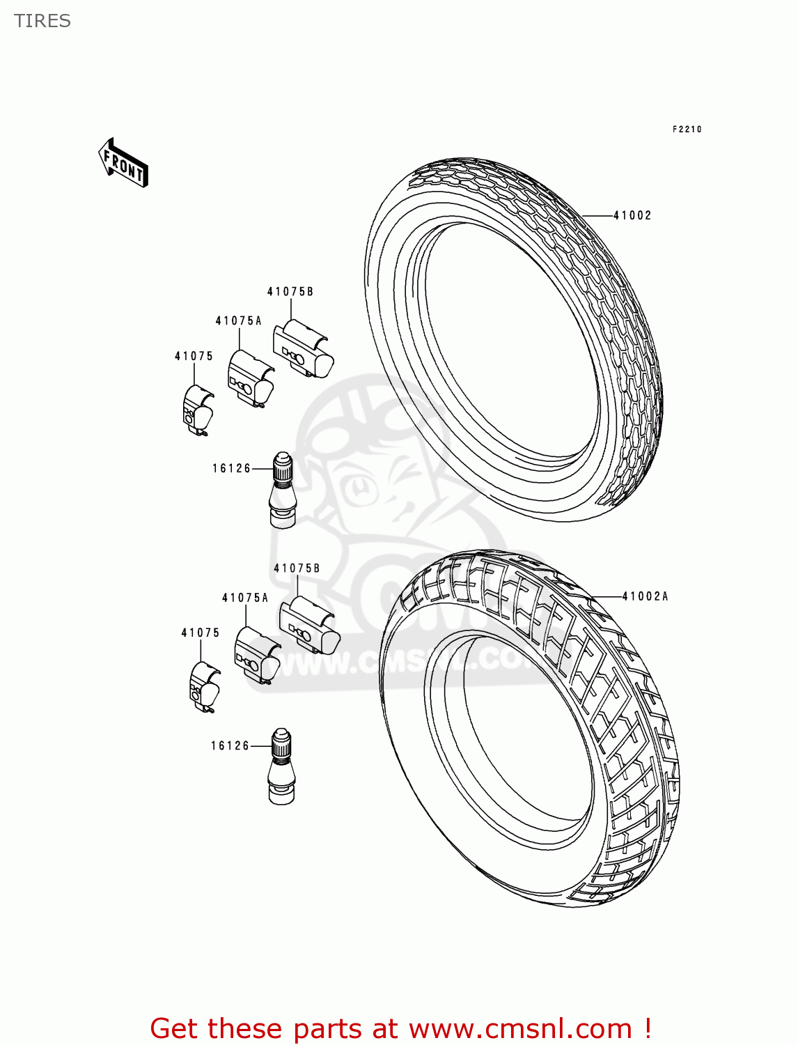 TIRES EX250F9 NINJA 250R 1995 USA CALIFORNIA CANADA