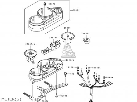 METER(S) - EX250H1 ZZR250 1990 EUROPE UK AR GR NR ST