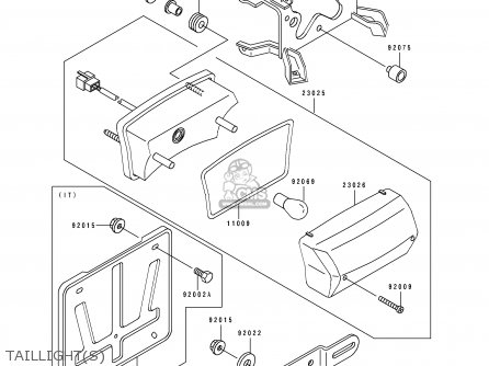 TAILLIGHT(S) - EX250H1 ZZR250 1990 EUROPE UK AR GR NR ST