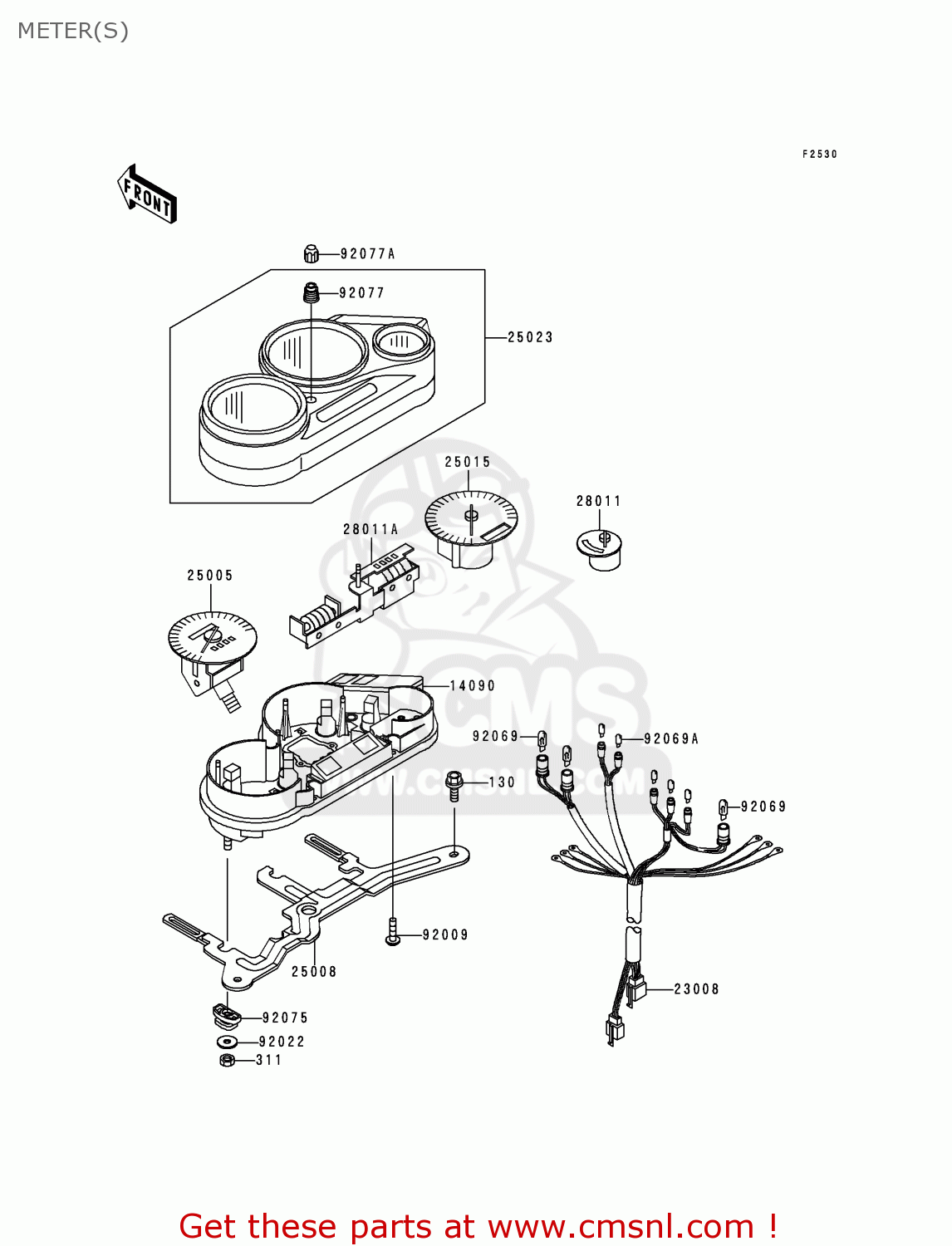 METER(S) EX250H10 ZZR250 1999 NETHERLANDS IT SP