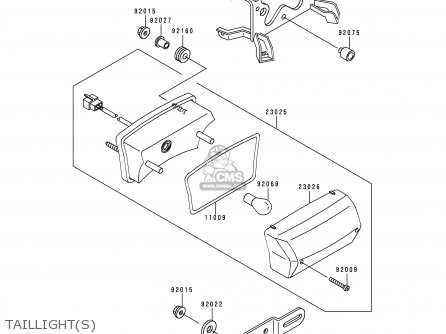 TAILLIGHT(S) - EX250H10 ZZR250 1999 NETHERLANDS IT SP