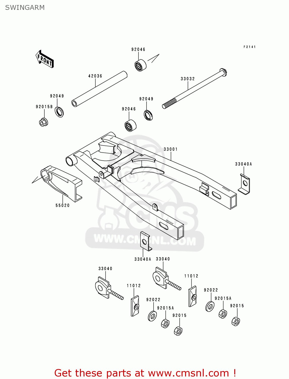 SWINGARM EX250H11 NINJA 250R 2000 CANADA