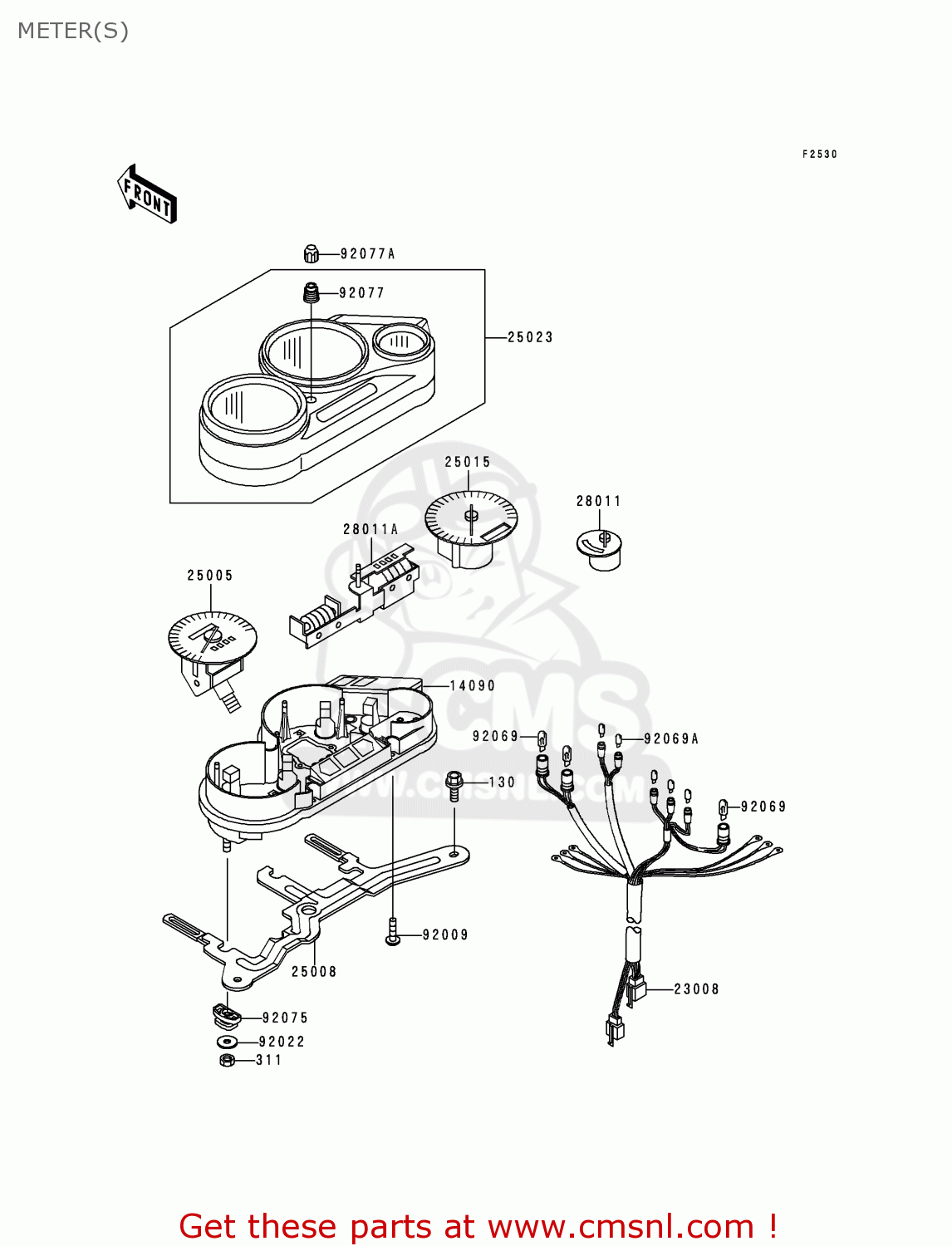METER(S) EX250H11 NINJA 250R 2000 CANADA