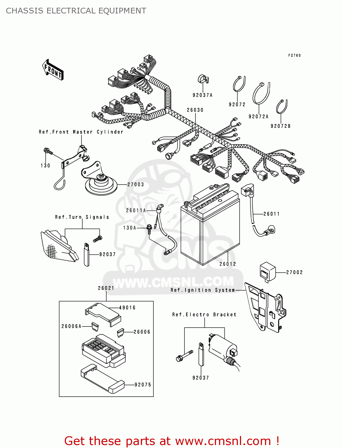 CHASSIS ELECTRICAL EQUIPMENT EX250H11 NINJA 250R 2000 CANADA