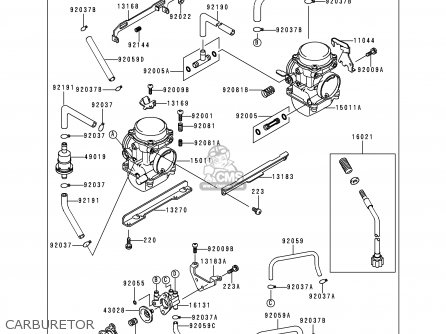 CARBURETOR - EX250H11 NINJA 250R 2000 CANADA