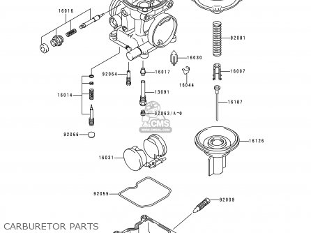CARBURETOR PARTS - EX250H11 NINJA 250R 2000 CANADA