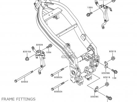FRAME FITTINGS - EX250H11 NINJA 250R 2000 CANADA