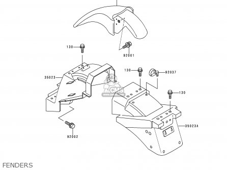 FENDERS - EX250H11 NINJA 250R 2000 CANADA
