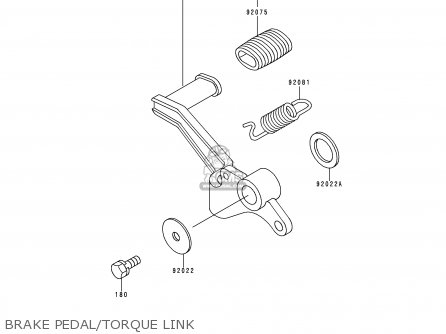 BRAKE PEDAL/TORQUE LINK - EX250H11 NINJA 250R 2000 CANADA